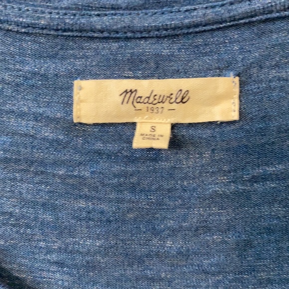 Madewell t-shirt blue scoop neck - Picture 3 of 3